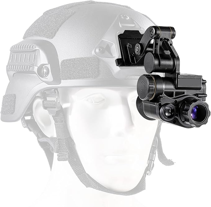 Night Vision Goggles for Helmet, Head Mounted Digital Night Vision Monocular with 4 Color Modes, 3X Magnification Infrared HD Record&Playback Goggles for Hunting Surveillance Camping