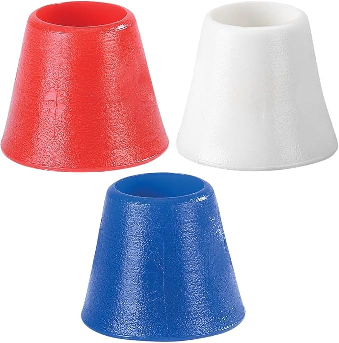 Markwort Knobcuff EZ Taper Bat Taper Durable Rubber Grip Aid - Red/White/Blue