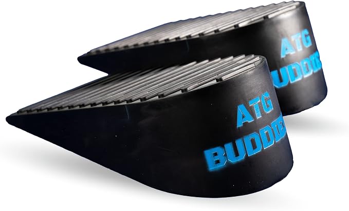 ATG Buddies Squat Wedge Block for Heel Elevated Squat and ATG Split Squats with Carrying Case, Light Weight and Easy to Travel