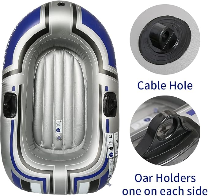 BESTHLS Inflatable Boat,Swimming Pool and Lake Inflatable Boat
