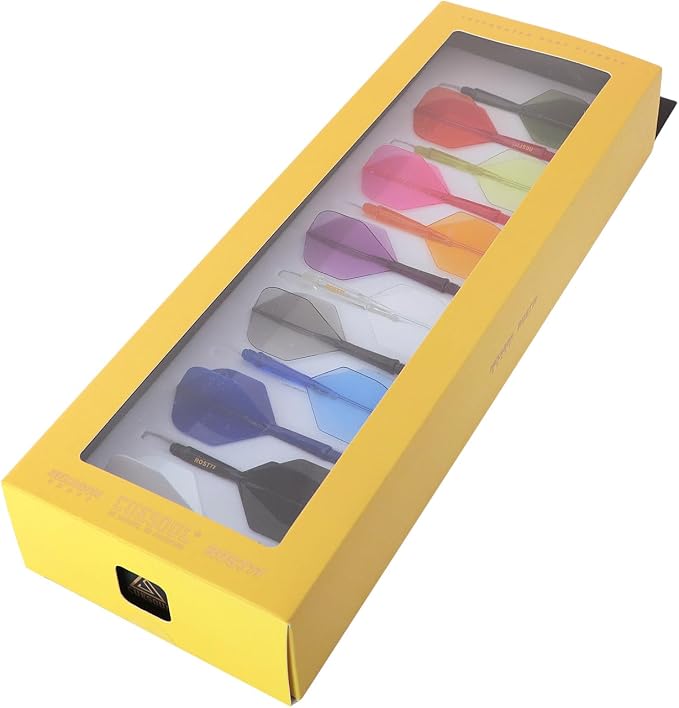 CUESOUL ROST 77 Integrated Dart Shaft and Flight Big Wing/Standard Shape Colour Collection Pack of 12 pcs