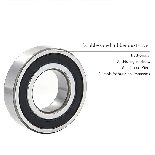 6306-2RZ Bearings, 30x72x19mm Ball Bearing 6306RZ Double Rubber Sealed Shielded Bearing ID 30mm, OD 72mm, Thickness 19mm Ball Bearing, Professional High-Speed Deep Groove Ball Precision Motor Bearings