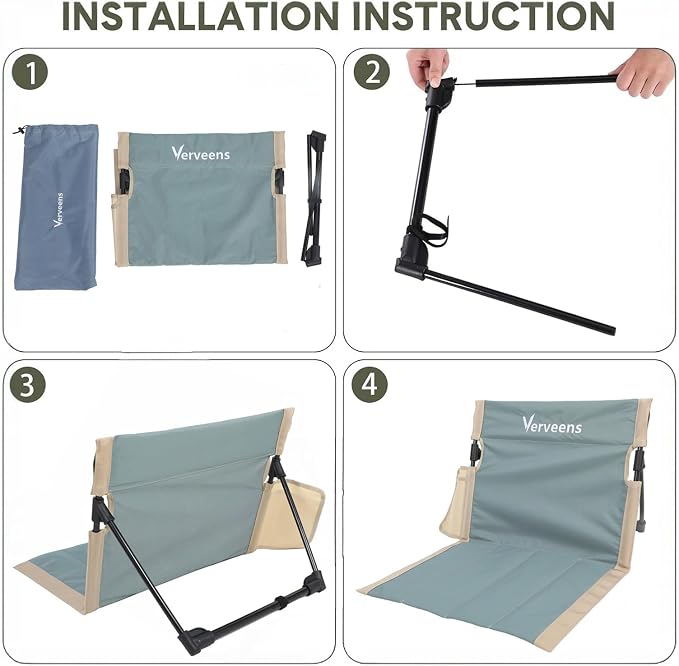 Extra Large Foldable Camping Chair with Cup Holder,Ultra-Light Portable Beach Chair with Carry Bag for Sunbathing Swimming Poolside Picnic Lawn Road Hiking Trips (Light Blue)