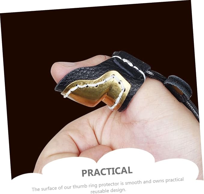 BESPORTBLE 2pcs Guard Sleeve Bow Fingers Outdoor Cover Finger Protection Right Archery Copper for Shooting