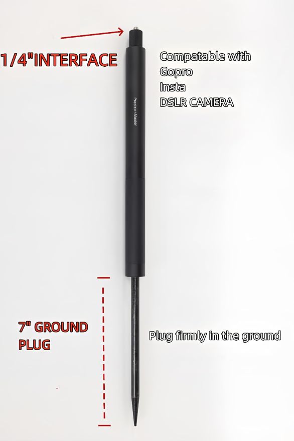 PrecisionMaster Golf Tripod & Monopod, Magnetic Golf Film Stick 52" Adjustable Aluminum, Golf Swing Training Aid Compatible with Mag-Safe iPhone Android Phones (12N Magnet)