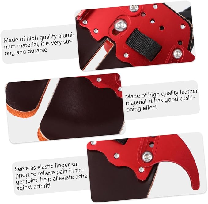 BESPORTBLE 2 Pcs Finger Braces Finger Protector Finger Sleeves Protective Hand Gear Bow and Arrow Finger Guard