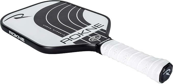 ROKNE Curve Classic Pickleball Paddle | USAPA Approved Fiberglass Pickleball Paddles | Precision Engineering & Comfort | ProGrit Texture for Max Spin & Power | Paddle