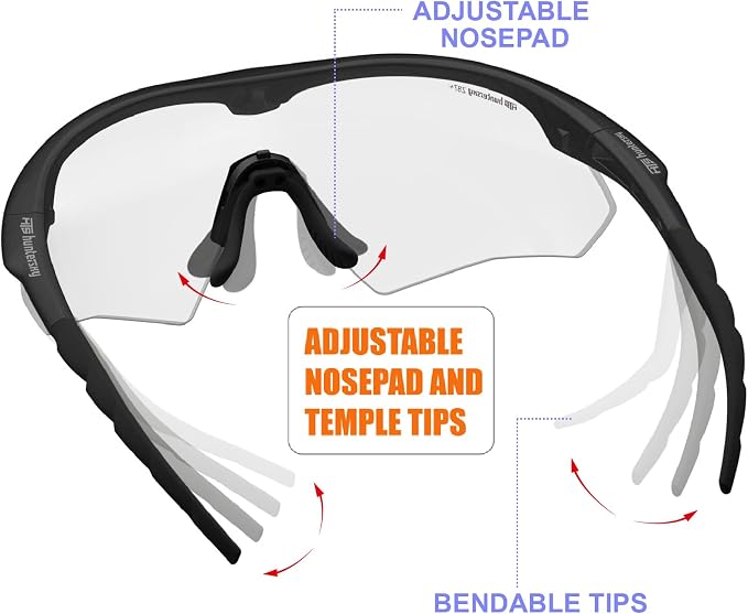 HTS HUNTERSKY S53 Anti Fog Tactical Shooting Range Safety Glasses ANSI Z87.1 Ballistic Eye Protection Hunting Airsoft Riding