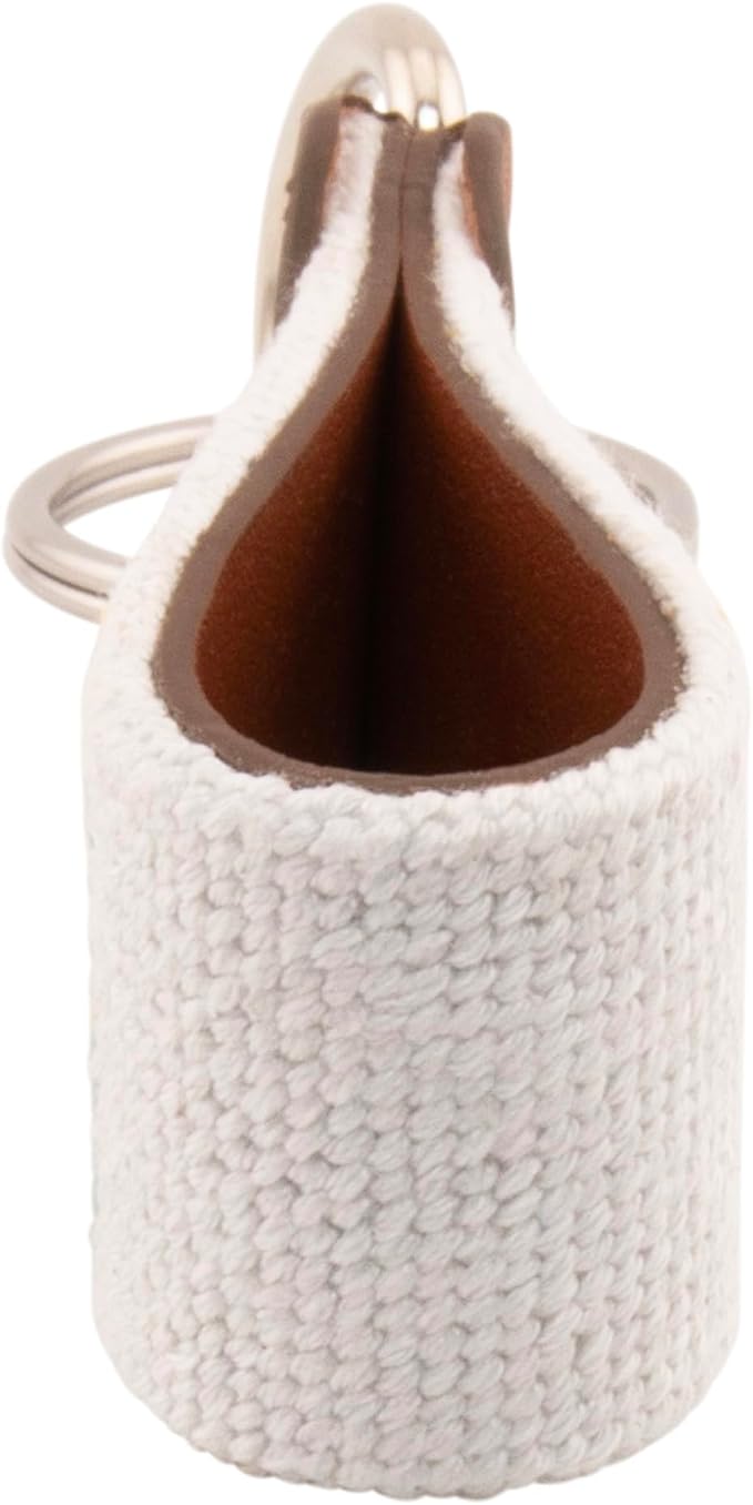 Leather Hand-Stitched Needlepoint Key Fob or Key Chain