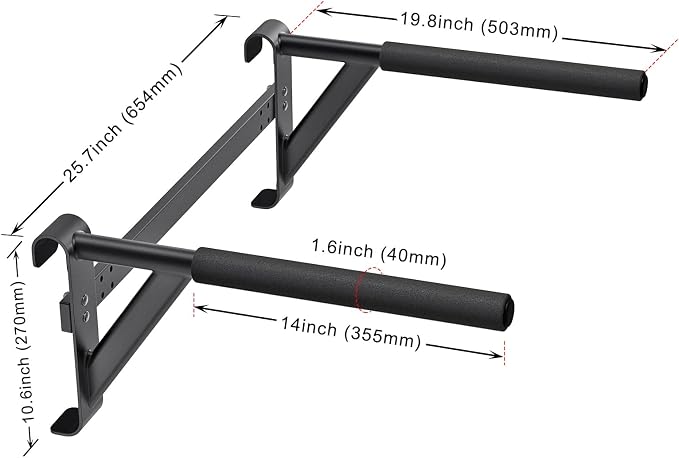 Swedish Stall Bars 2"x2" with 1" Holes, Wall Mounted Wood Gym Ladder for Suspension Training, Home Gym, Calisthenics, Physical Therapy, School & Clinic