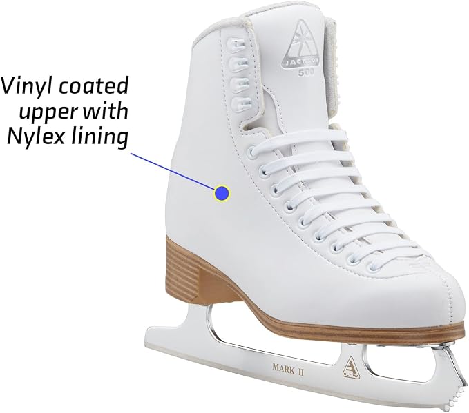 Jackson Classic 200 Womens/Girls Figure Ice Skates | Comfortable Figure Skates for Ice Skating & Recreational Figure Skating, Ice Skates for Kids/Toddler Ice Skates-Medium Width