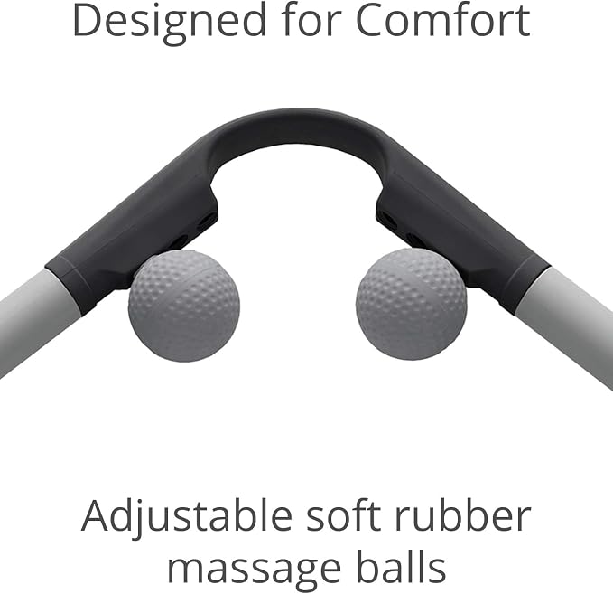 Body Back AccuMassage FSA Eligible - Dual Pressure Point Massage Tool & Massage Hammer - 2 in 1 Design - Shiatsu Neck Massager Tool, Golf Ball Percussion Massager for Deep Tissue Pain Relief (2 Pack)