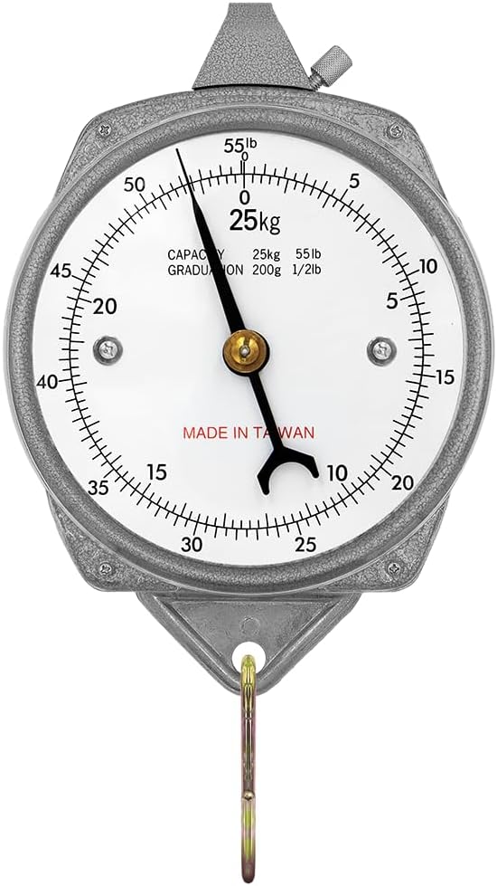 Zenport Accuzen Hanging Mechanical Dial Scale, 50-Pound