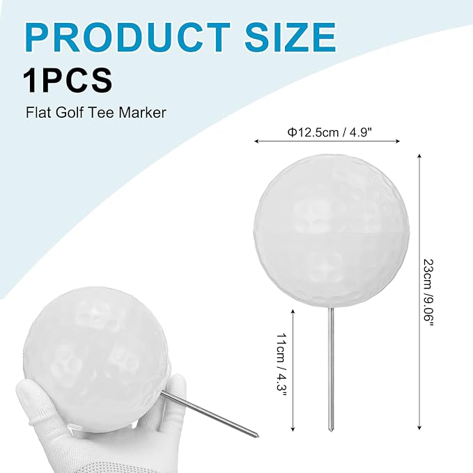 Golf Tee Markers, Plastic Position Ball Markers, Golf Ball Marker-Fitting for (Driving Range Boundary Markings/Area Markings)