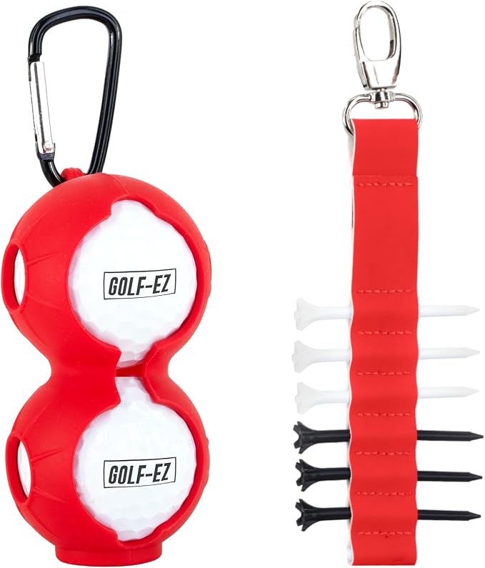 Golf Essentials Kit | Must-Have Accessories – Water Brush, Towel, Club Brush, Ball Marker, Divot Repair Tool, Ball & Tee Holder, Golf Gifts for Men & Women