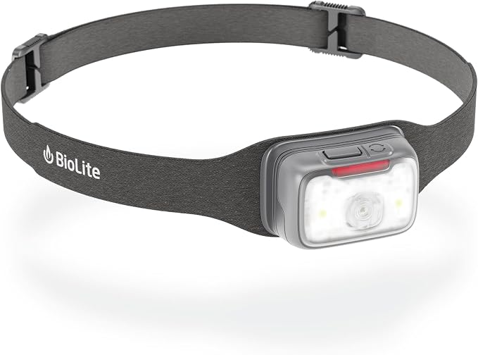 BioLite Range 500 Waterproof, Fast-Charging Rechargeable Headlamp, Midnight Grey, 500 Lumens, USB-C Charging, 100m Beam, 200 Hour runtime
