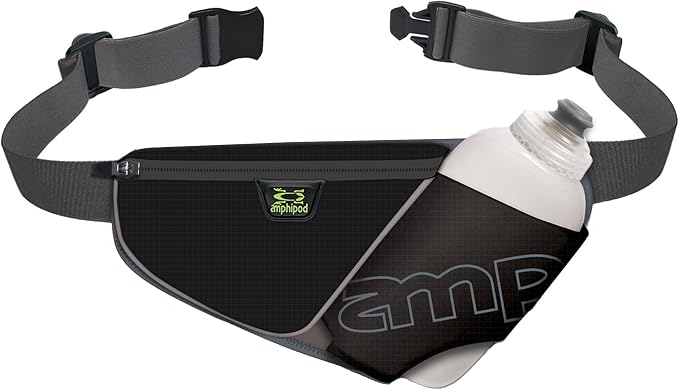 Amphipod High Five-K Bottle Pack, Runners Hydration Waist Belt for 5K/10K, Ultra Running & Walking, Men & Women
