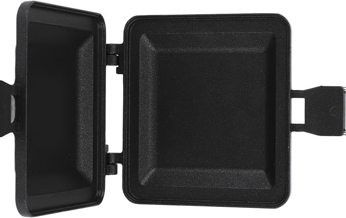 Fdit Camping Foldable Portable Sandwich Japanese Toast Double Sided Frying Pan Bread Clip Non stick Coated Baking Sheet for Outdoor