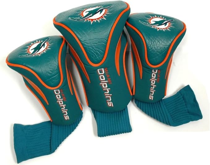 Team Golf NFL Cincinnati Bengals Contour Golf Club Headcovers (3 Count) Numbered 1, 3, & X, Fits Oversized Drivers, Utility, Rescue & Fairway Clubs, Velour Lined for Extra Club Protection