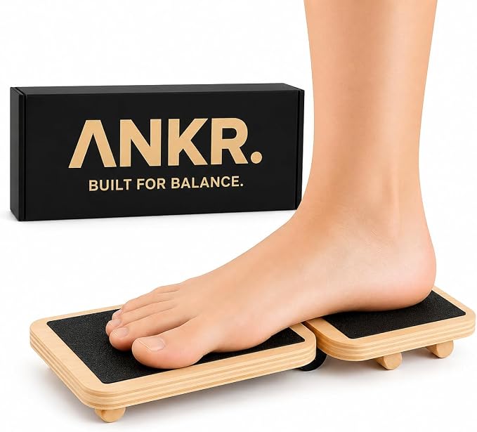 ANKR Ankle Balance Board | Stability Trainer for Ankle Strength, Mobility & Sprain Recovery | Non-Slip Wobble Board for Plantar Fasciitis Relief, Physical Therapy & Injury Prevention