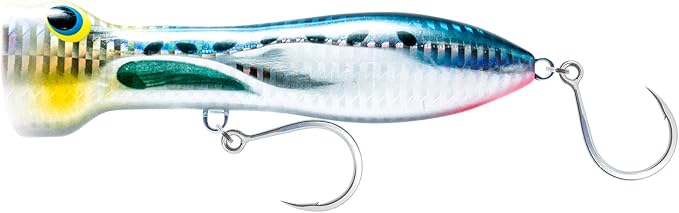 Nomad Design Chug Norris 6” (150mm) Topwater Floating Popper Fishing Lure with BKK Hooks & Durable Diamond Armour, for Bluefin & Yellowfin Tuna, Cubera Snapper, & Roosterfish