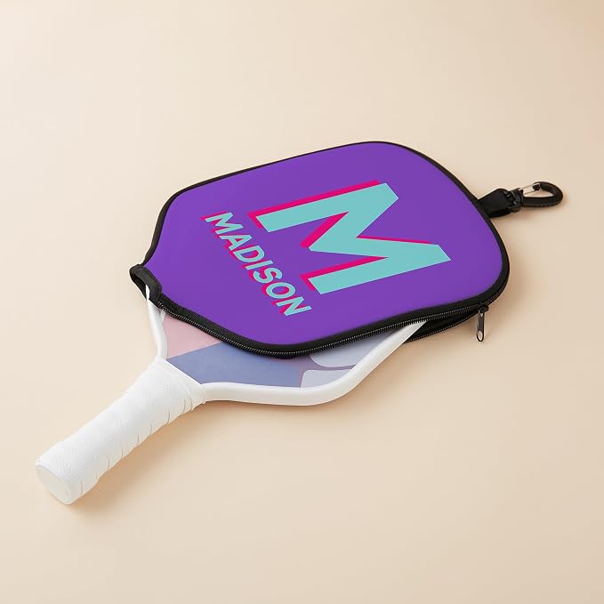 Personalization Universe Shadow Name Personalized Pickleball Paddle Cover