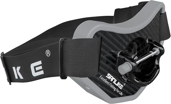 SANLIKE Stand-up Fishing Belt Adjustable Waist Fighting Belt Rod Holder
