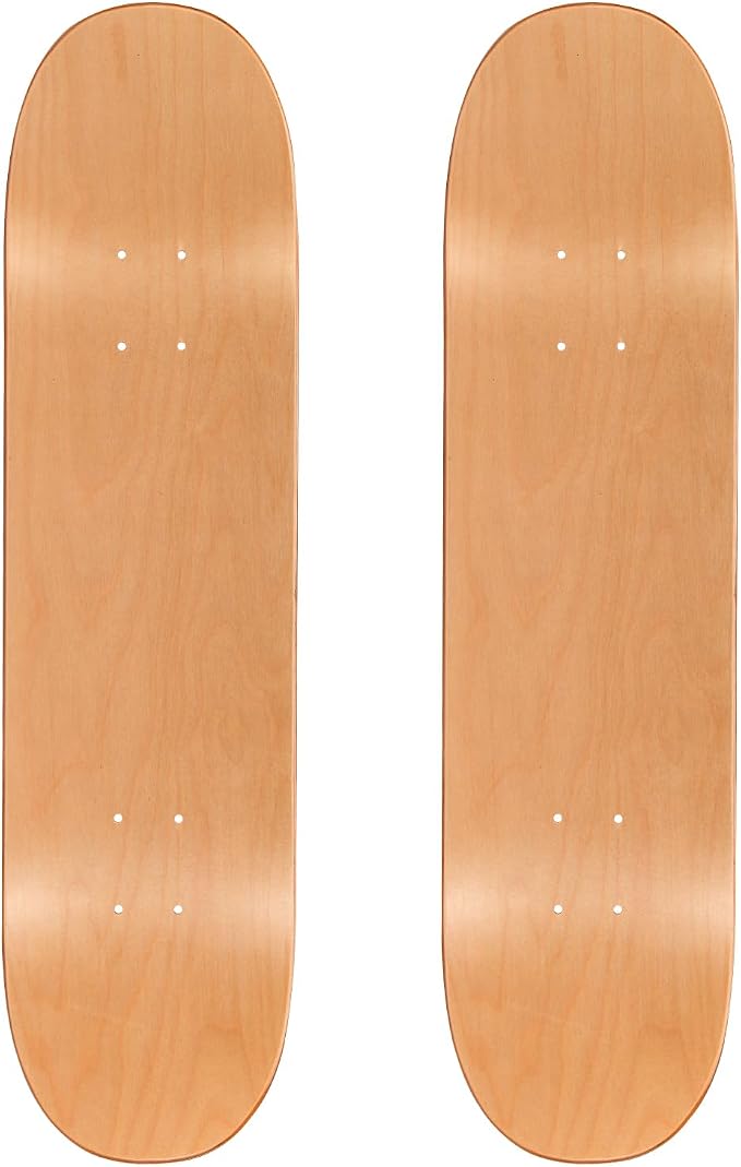 2PCS Skateboard Deck, 31 * 8 Inch with 2Pcs Skateboard Deck Wall Mount