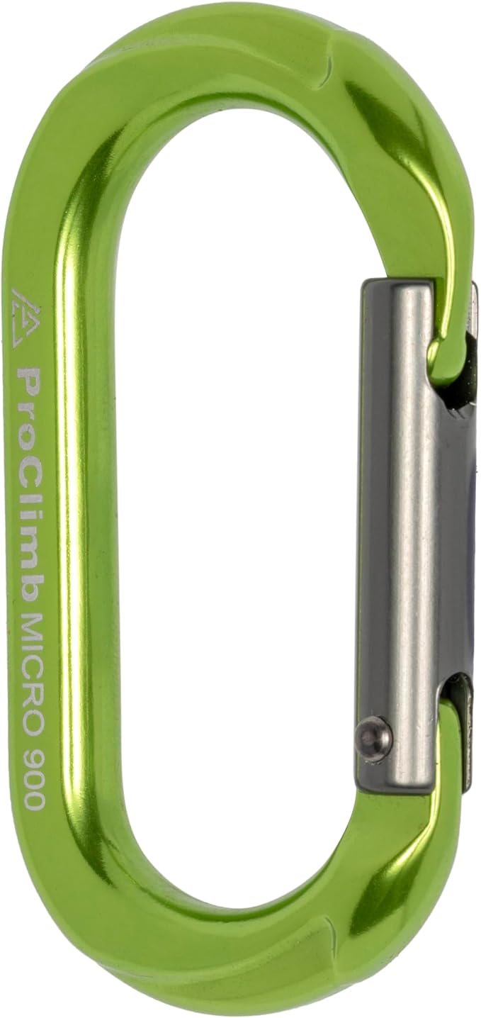 Carabiner Micro 900 Aluminum Straight Gate Keylock 4 kN