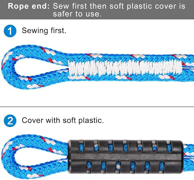 BeneLabel 1 Pcs Tree Swing Rope, 19 inch, Hammock Tree Swing Hanging Strap, Heavy Duty Hook, for Indoor Outdoor Swing Hammock Playground Set Accessories Blue