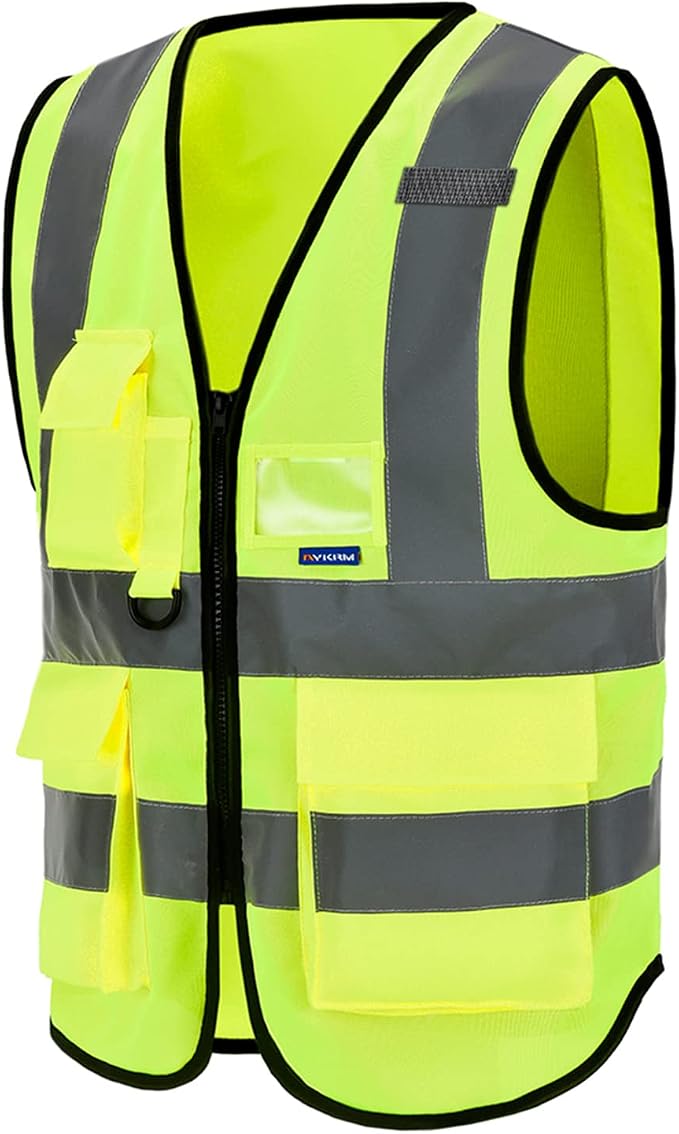 A-SAFETY 4XL-5XL Safety Vest big and tall Hi vis vest Yellow
