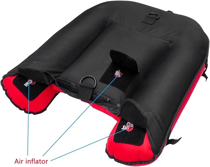 Luwint Hi-Vi Inflatable Dive Float Buoy and 5ft Surface Marker Buoy