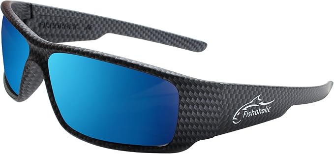 Fishoholic Polarized Fishing Sunglasses UV400 (14 Options) Fishing Gift with Hard Case & Pouch