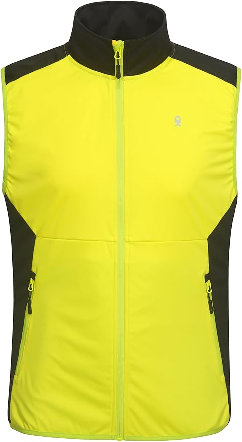 Little Donkey Andy Men's Water-resistant Outerwear Vests, Stretch Windproof Vest for Cycling, Running, Golf