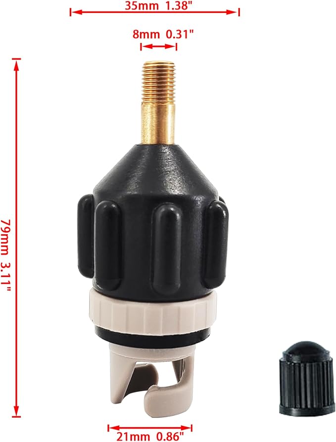 2Pcs Inflatable Boat Pump Adapter, PSturdy SUP Air Adapter,for Inflatable Boat, Paddleboard and Kayak