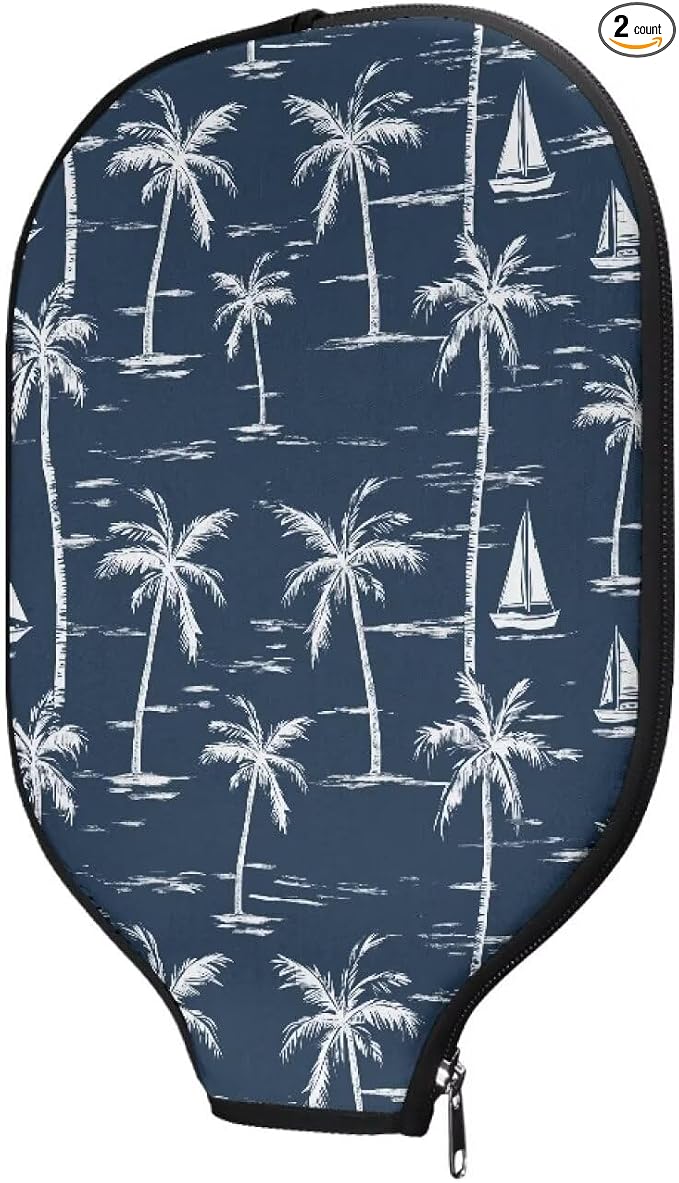 Blue Camo Corgi Pattern Print Pickleball Paddle Covers Only Paddles Holder Sleeve Fits Most Rackets