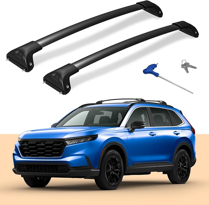 300lbs Lockable Roof Rack Cross Bars for Honda CRV CR-V & CRV Sport Hybrid 2023-2026 & Cadillac XT6 2020-2025, Heavy Duty Aluminum Roof Rails Crossbar for Luggage Kayak Bike Snowboard
