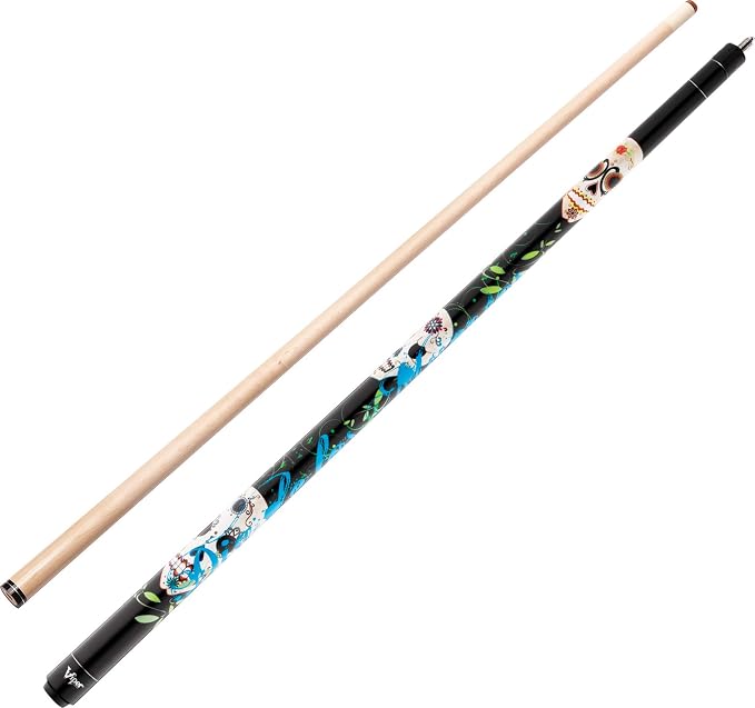Viper Underground Dia de Los Muertos Cue and Casemaster Q-Vault Supreme Black Cue Case