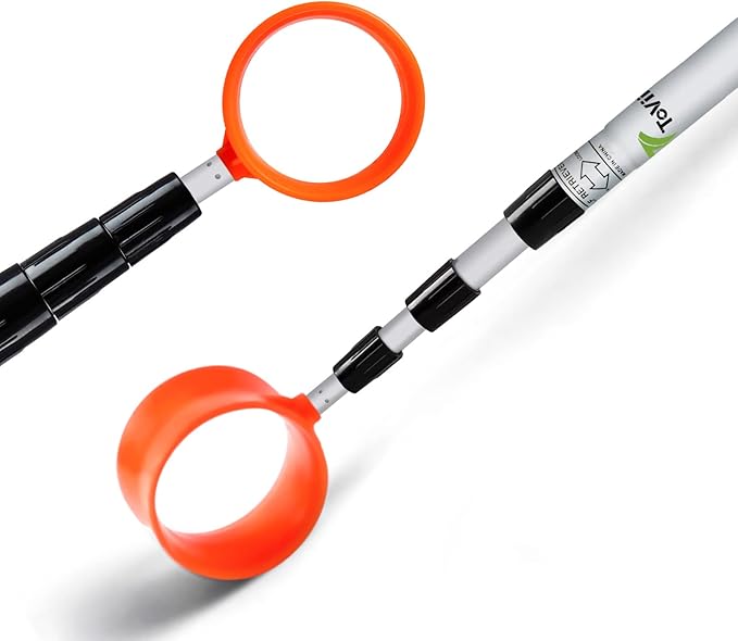 Golf Ball Retriever - Telescopic Aluminum Alloy Pole and Firm Nylon Cup Grabber