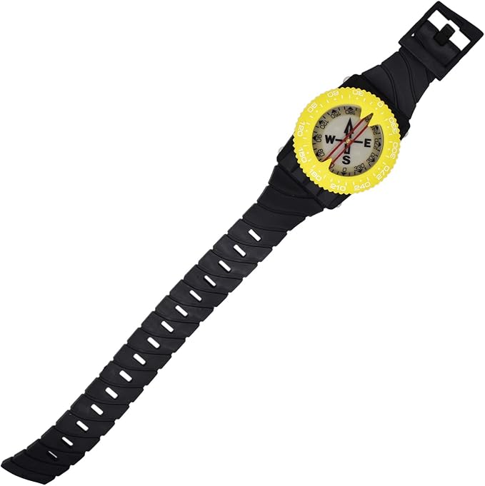 Scuba Choice Diving Compass (Wrist/Bungee Mount) – Easy-to-Read Underwater Navigation Tool for Scuba Diving, Durable Design with Rotating Bezel, Reliable Directional Aid for Deep Dive Adventures