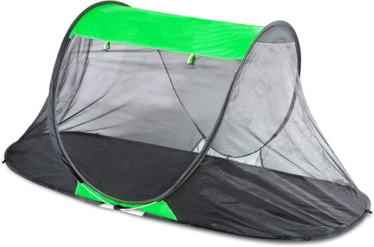 1 Person Pop-up Mosquito Tent for Camping - Breathable & Fine Mesh Camping Bug Screen Net with Carry Bag, 6ft Instant Portable Screen Tent for Teenagers Girl Boy Summer Scout Camp