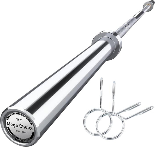 GaveeLife Olympic Barbell Bar for Weightlifting - 7FT Heavy Duty (1500LB/700LB), 4FT Short (500LB), 4FT EZ Curl Bar - Weight Bar Fit 2” Standard Weights - Home Gym Strength Training