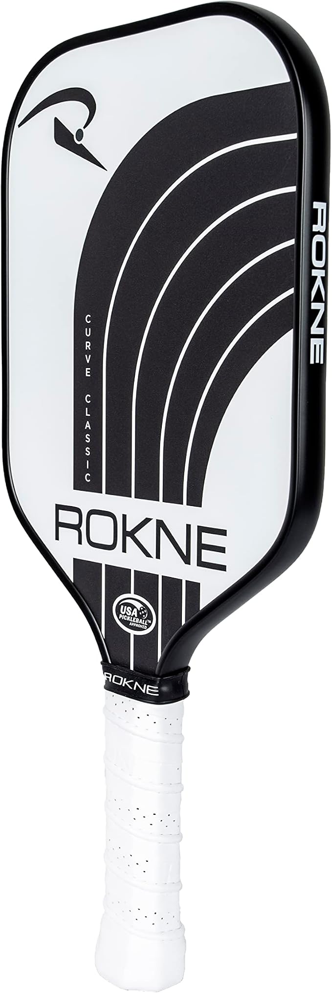 ROKNE Curve Classic Pickleball Paddle | USAPA Approved Fiberglass Pickleball Paddles | Precision Engineering & Comfort | ProGrit Texture for Max Spin & Power | Paddle