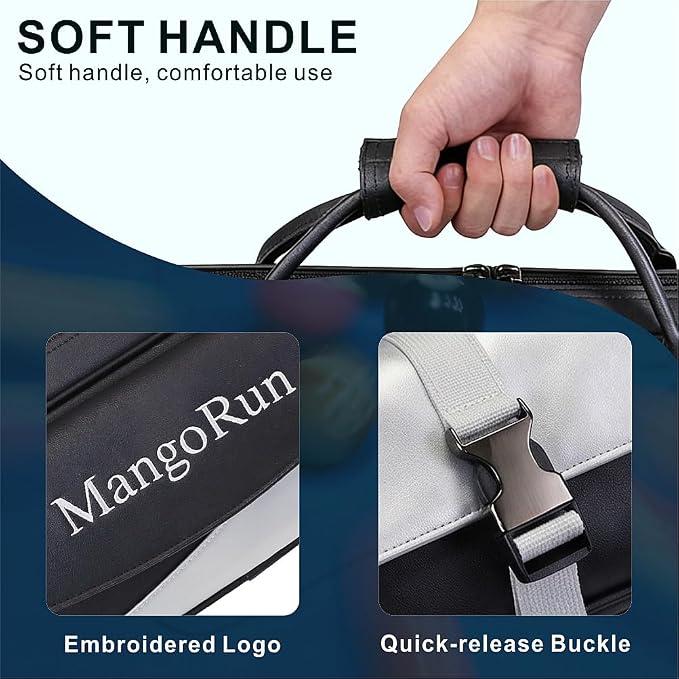 7-Hole PU Leather Pool Cue Case – Holds 3 Butts + 4 Shafts + Extension, Dual Accessory Pockets, Padded & Water-Resistant Billiard Cue Bag