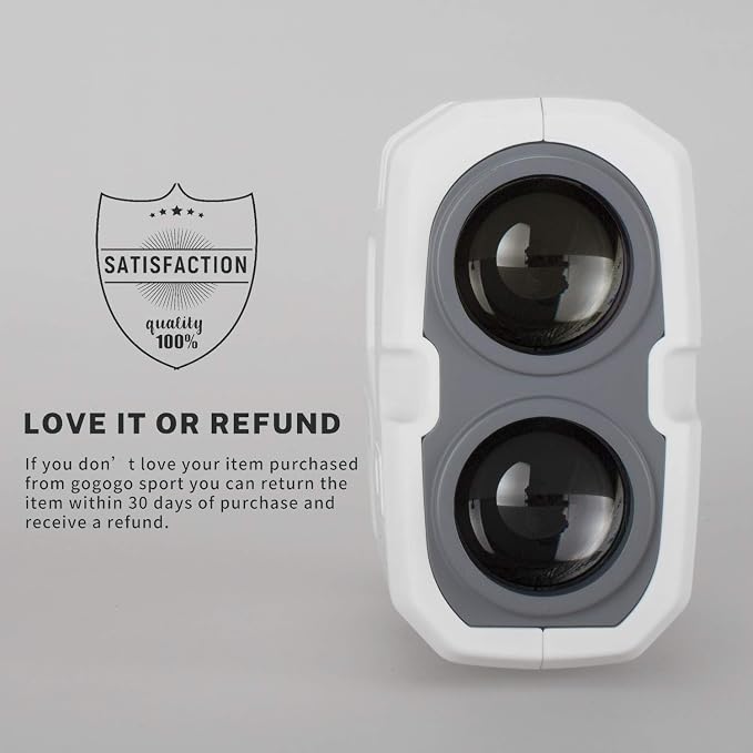 Gogogo Sport Vpro Golf Rangefinder 900 Yards Slope Laser Range Finder with Pinsensor & Flag-Lock, 6X Magnification, Pulse Tech