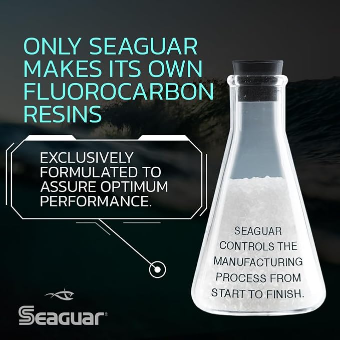 Seaguar InvizX Multi-Species Fishing Line for Casting, Live Bait, Freshwater, 100% Fluorocarbon, Clear, Multiple Sizes