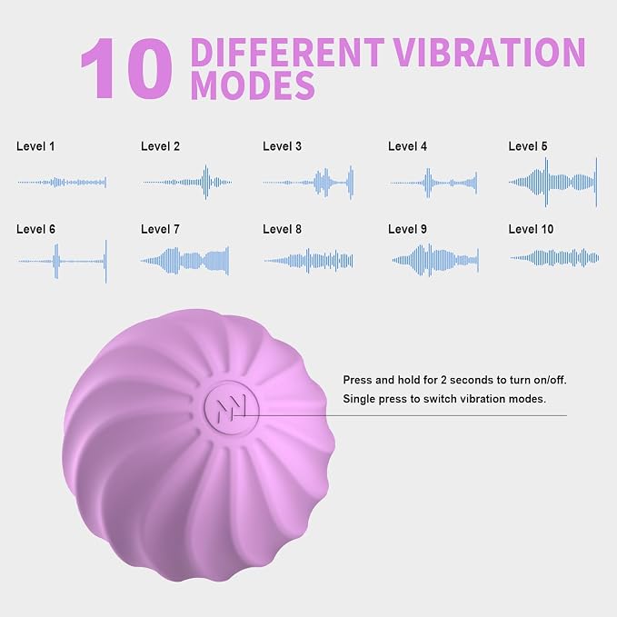 2.3" Mini Vibrating Massage Ball, 10-Speed Vibrating Foam Roller, Lacrosse Ball Massage Ball Therapy for Relieving Muscle Tension & Soreness, Vibrating Massage Roller for Plantar Fasciitis(Purple)