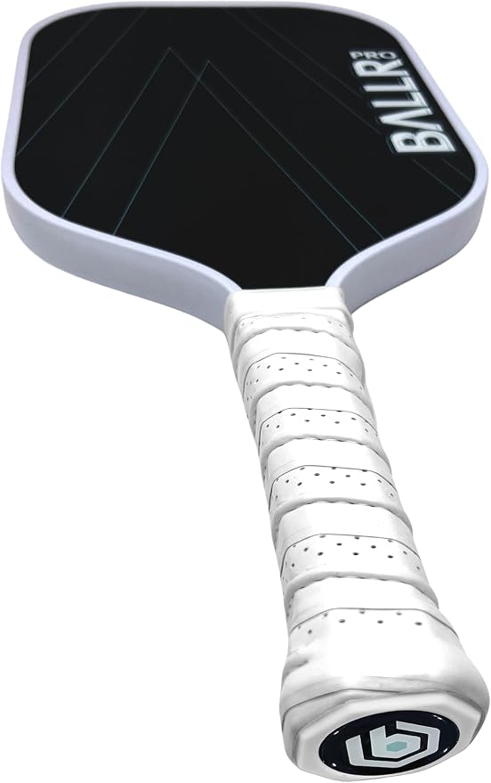 BALLR Pro Pickleball Paddle with T700 Carbon Fiber Surface for Increased Spin and Control - USAPA Approved