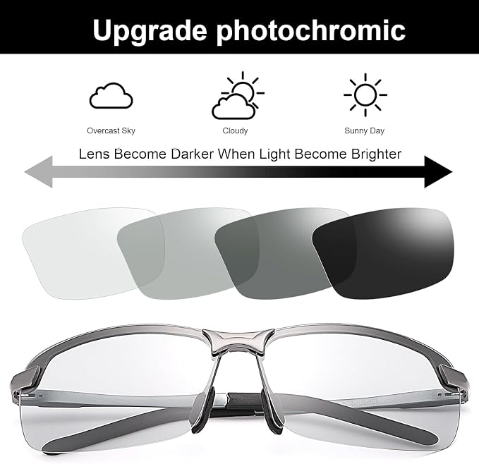 YIMI Polarized Photochromic Driving z87 Sunglasses For Men Women Day and Night safety glasses