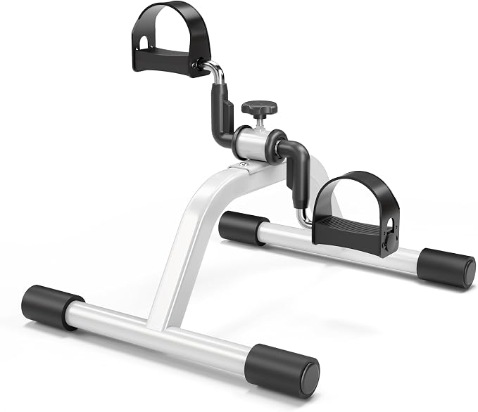 RYGEO Pedal Exerciser Mini Exercise Bike for Leg and Arm Recovery Exercise Lightweight and Portable Floor Bike